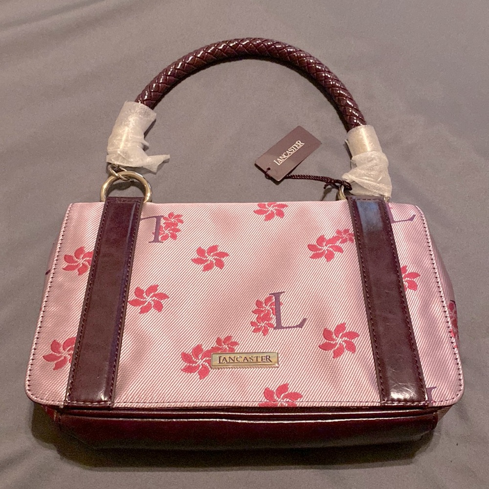 Lancaster Purple/lLavender Baguette Purse
